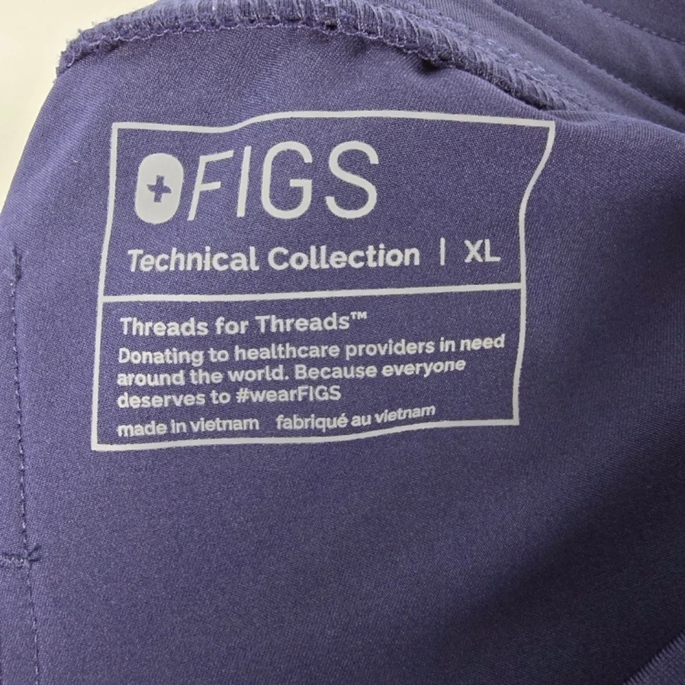 FIGS Mens Zamora Scrub Pant Blue Sz XL Jogger Cargo Pockets Hospital Lab Work